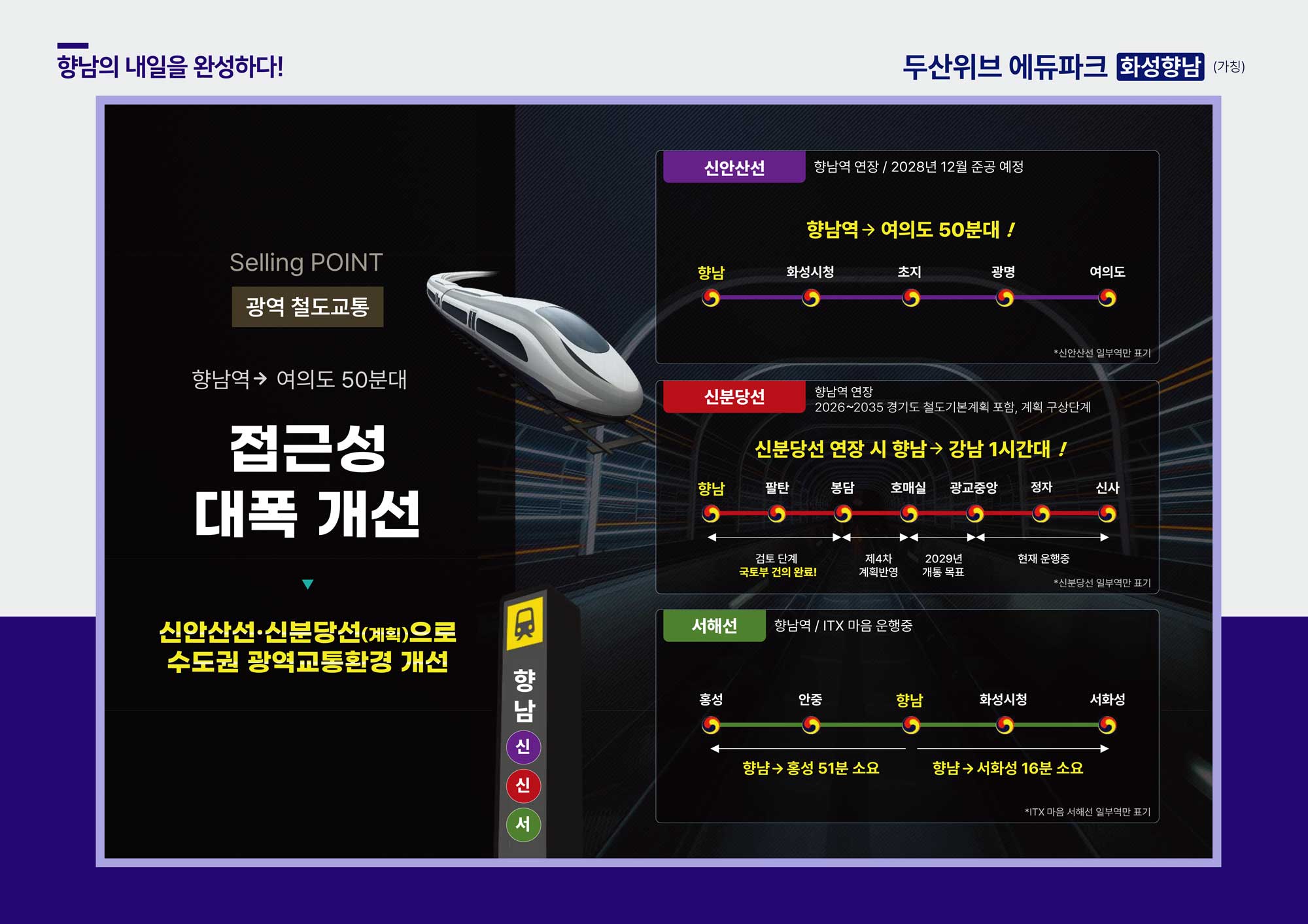 두산위브에듀파크화성향남 기차